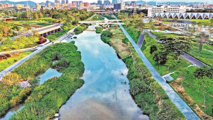 茅洲河光明段颜值不断提升